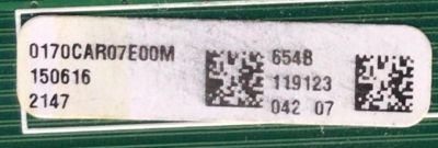 KIT DE TARJETAS PARA TV VIZIO / NUMERO DE PARTE 0170CAR07E00M 654 / 1P-014BJ00-4011 / CAQ01-4L / T-CON RUNTK5489TP / 1P-013BJ00-401L / RUNTK0116FV / FUENTE 09-60CAP080-01 / 1P-114A800-1011 / CAP08 PW / MODELO E70-C3 / E70-C3 LFTRSAAR - Imagen 4
